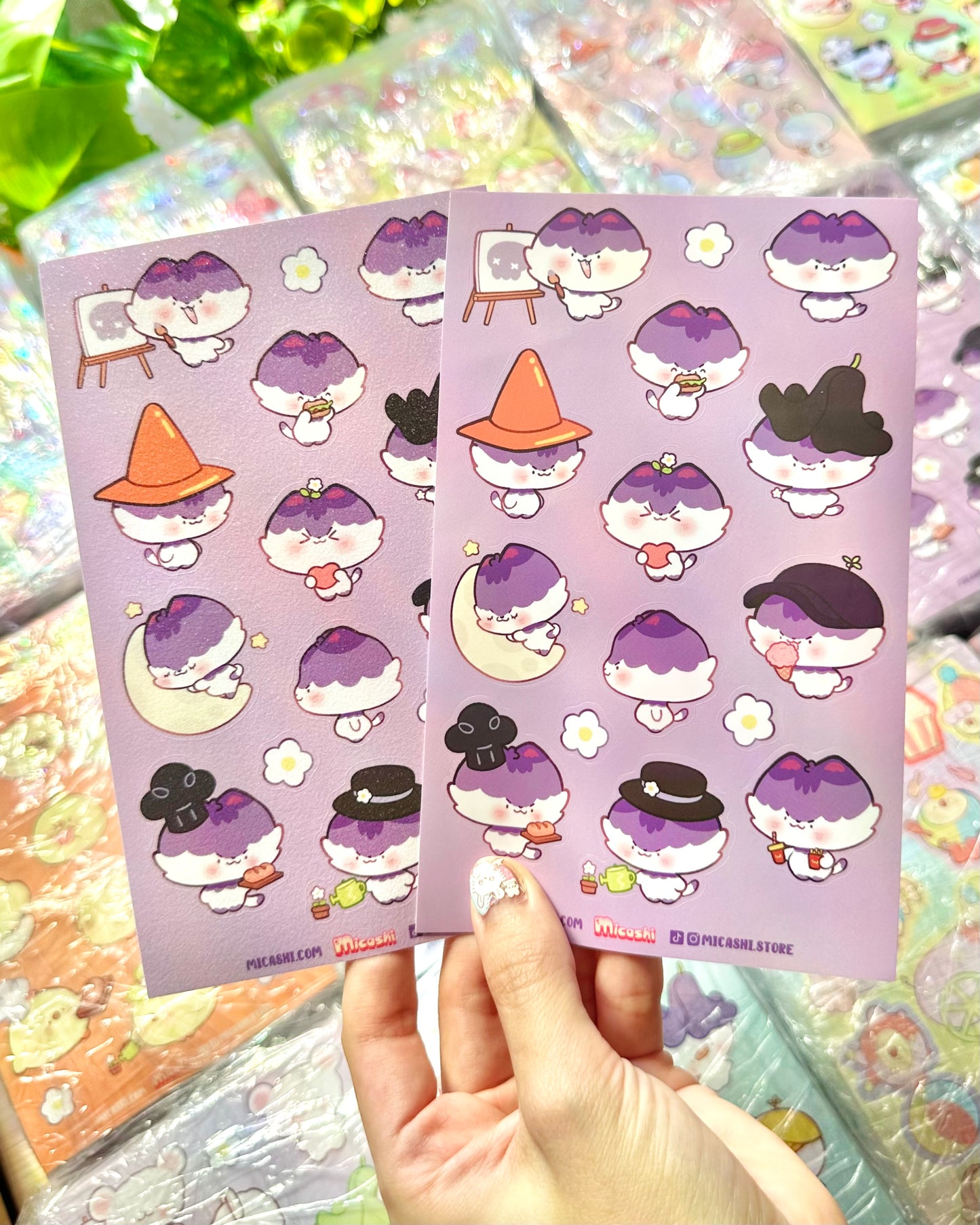 Mean kitty 💜 Vinyl Sticker sheet!!