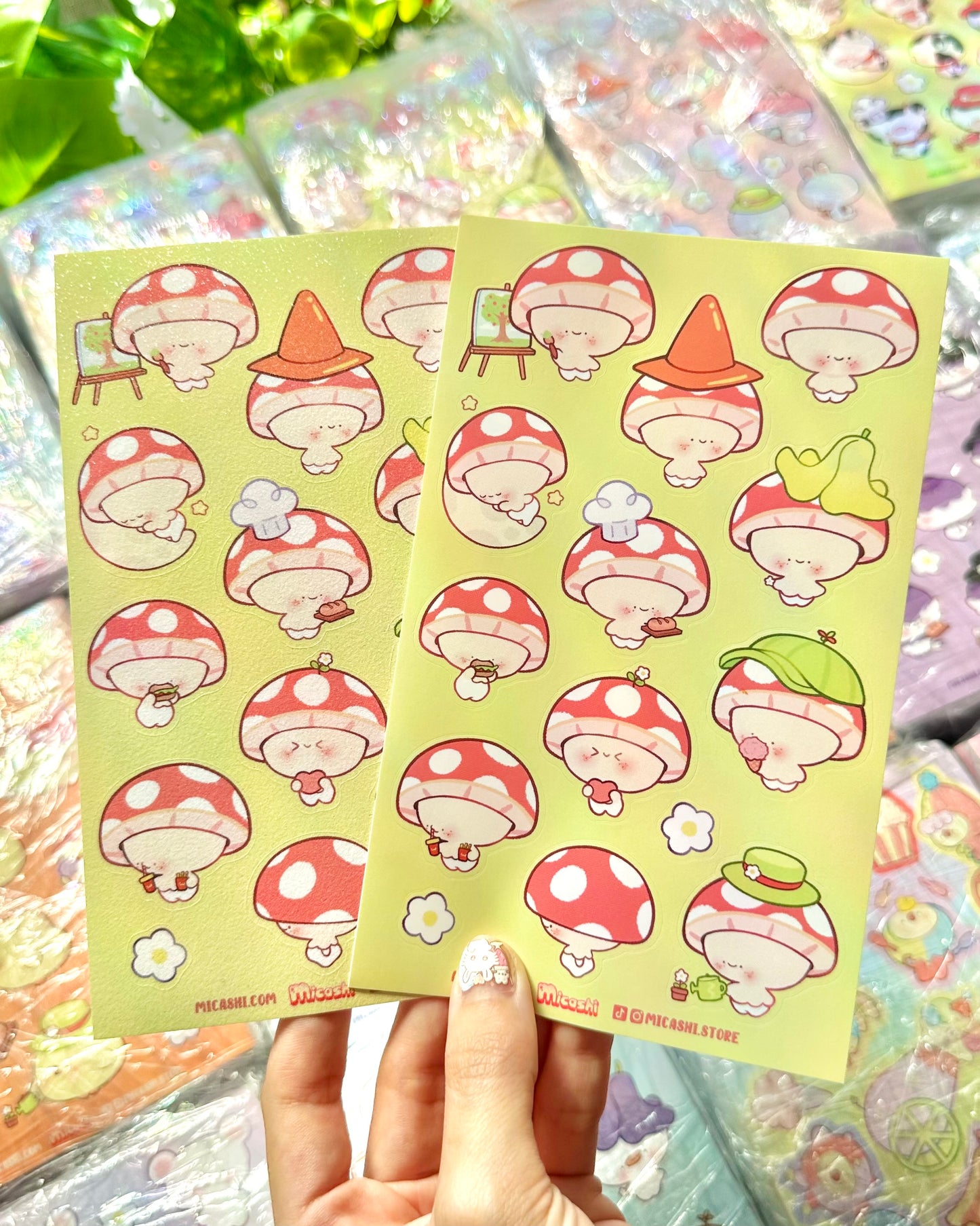 Cute Mushroom 🍄 Vinyl Sticker sheet!!