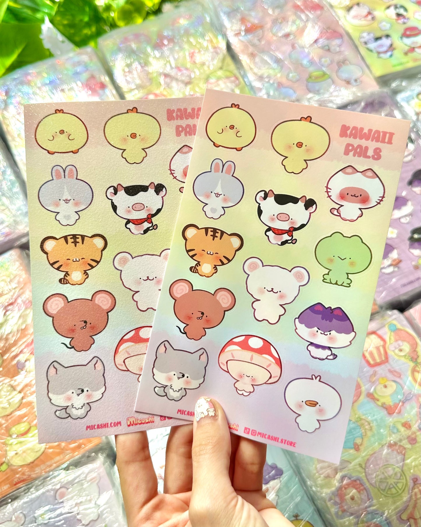 Kawaii Pals! Vinyl Sticker sheet!!