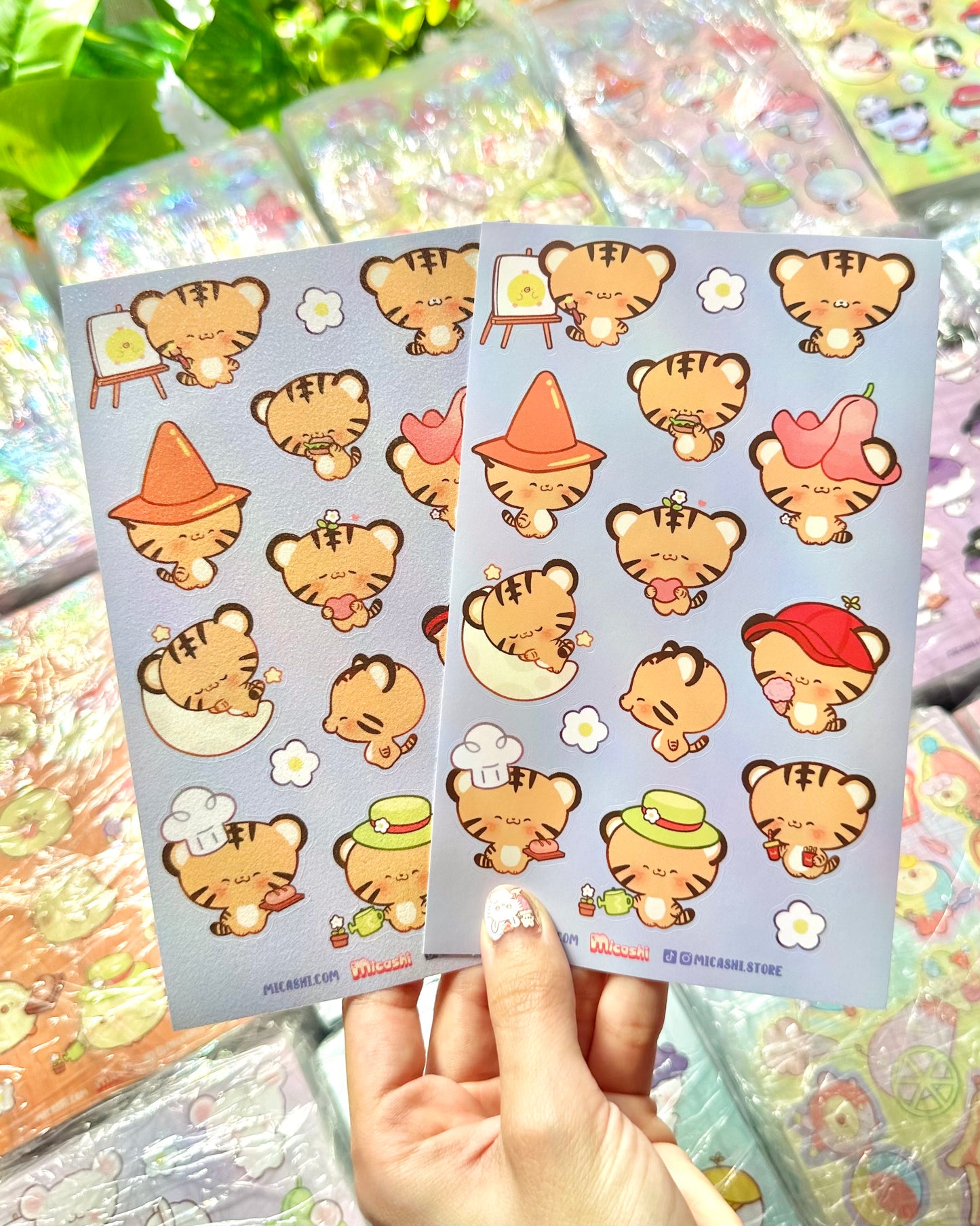 Cute Tiger Vinyl Sticker sheet!! 🐅