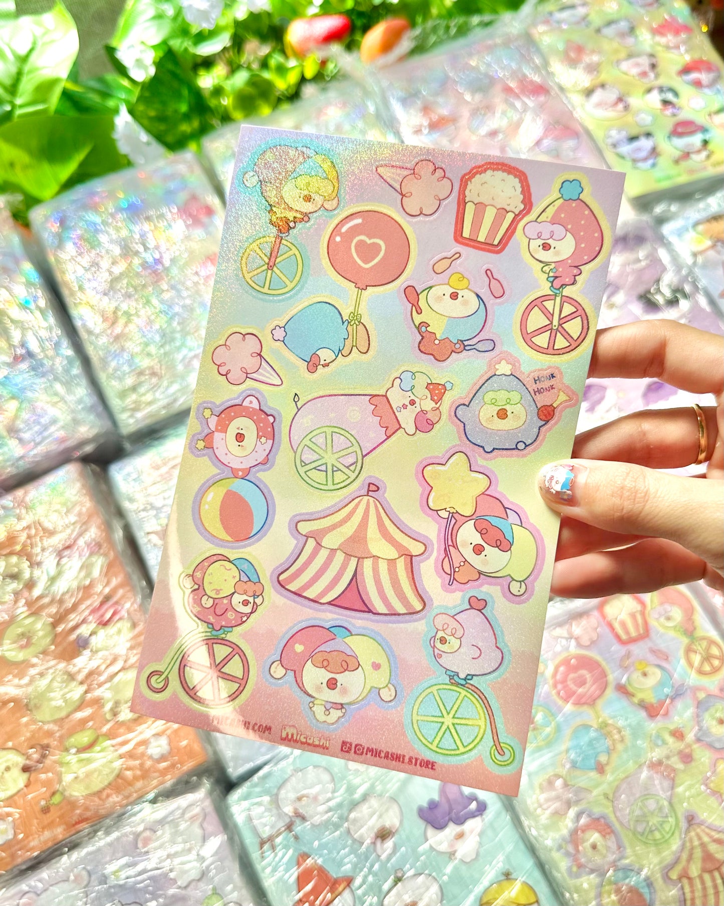 Pipayasitas Circus Pipa Vinyl sticker Sheet