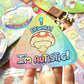 Beware! I'm Autistic! Vinyl sticker - Glitter Dots Holographic