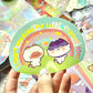I can't imagine my life without you - Cute  kittens Holographic vinyl Sticker