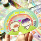 I can't imagine my life without you - Cute  kittens Holographic vinyl Sticker