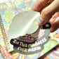 Kitty I swear I won't Reincarnate in this madness ever again - Vinyl Semi gloss Sticker