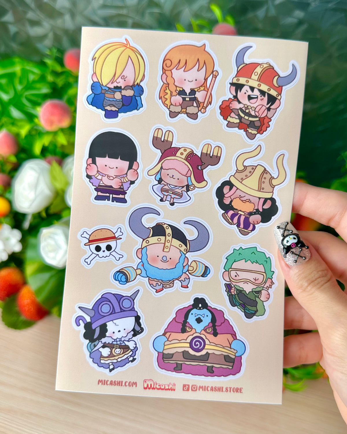 Chibi Pirates! Vinyl Sticker sheets