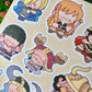 Chibi Pirates! Vinyl Sticker sheets