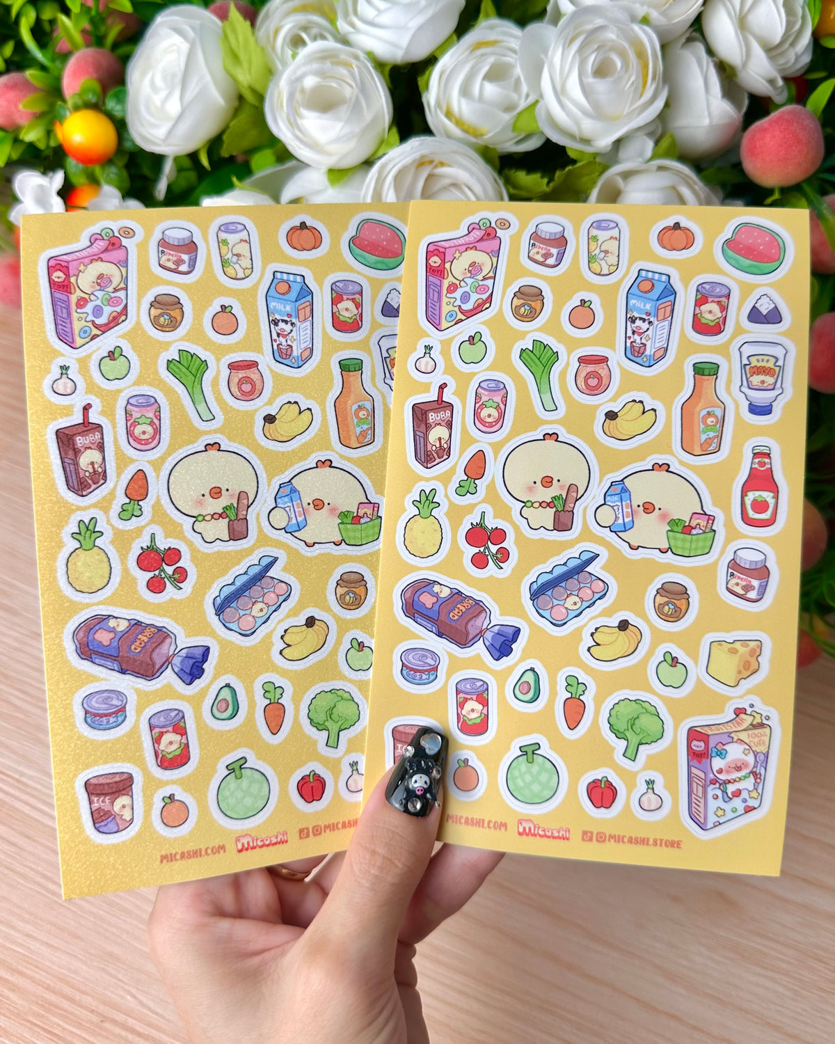 Super Market Pipa Vinyl Sticker sheet