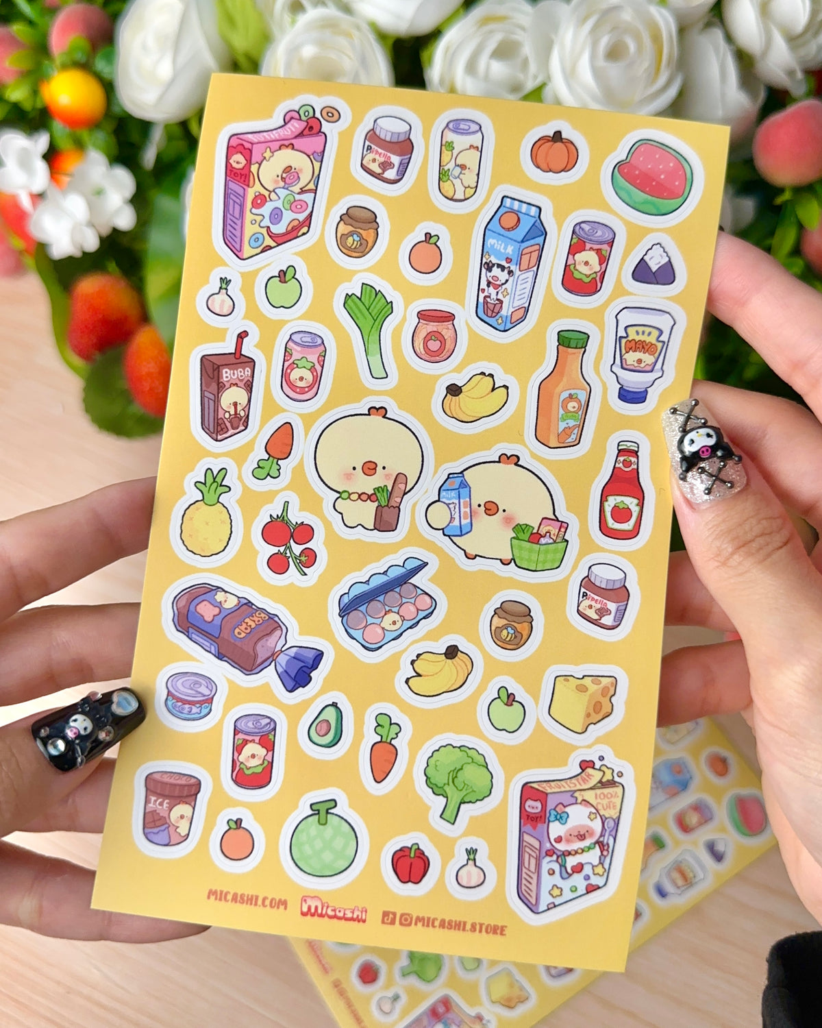 Super Market Pipa Vinyl Sticker sheet