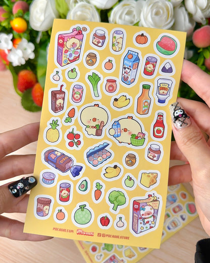 Super Market Pipa Vinyl Sticker sheet