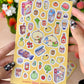 Super Market Pipa Vinyl Sticker sheet