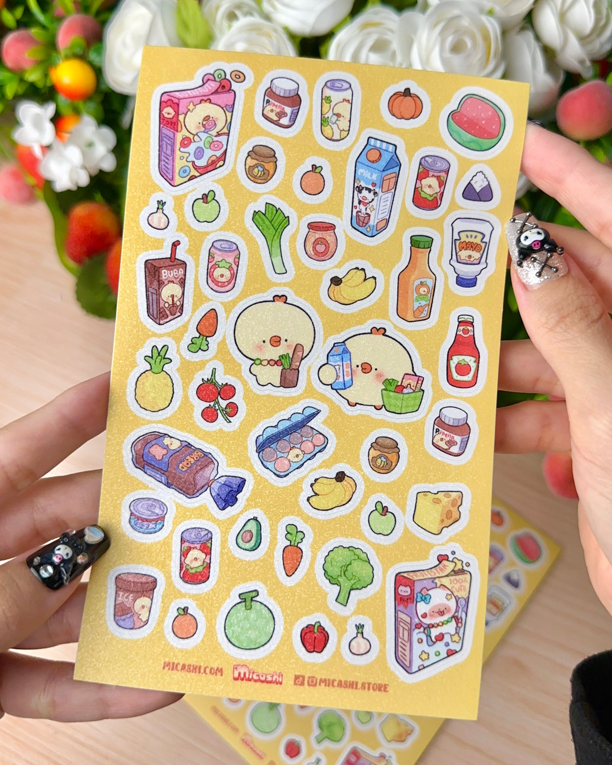 Super Market Pipa Vinyl Sticker sheet