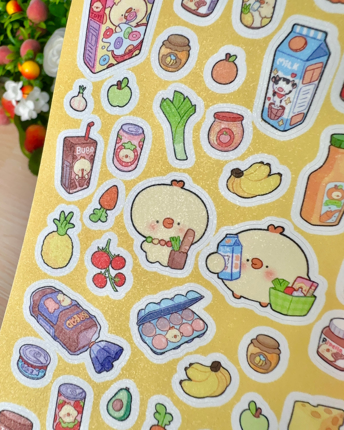 Super Market Pipa Vinyl Sticker sheet