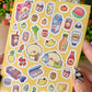 Super Market Pipa Vinyl Sticker sheet