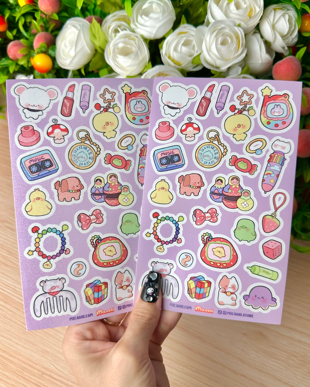 Trinkets Vinyl Sticker sheet