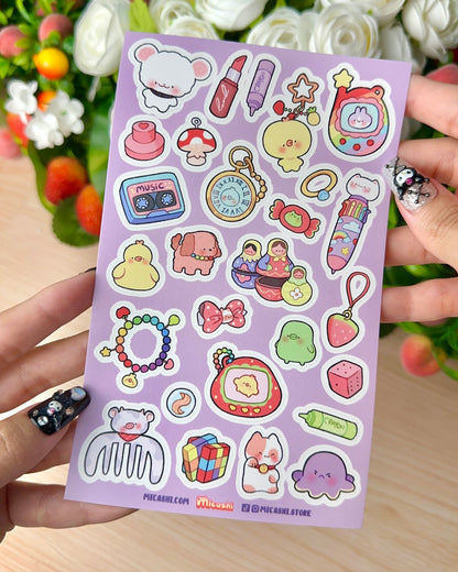 Trinkets Vinyl Sticker sheet