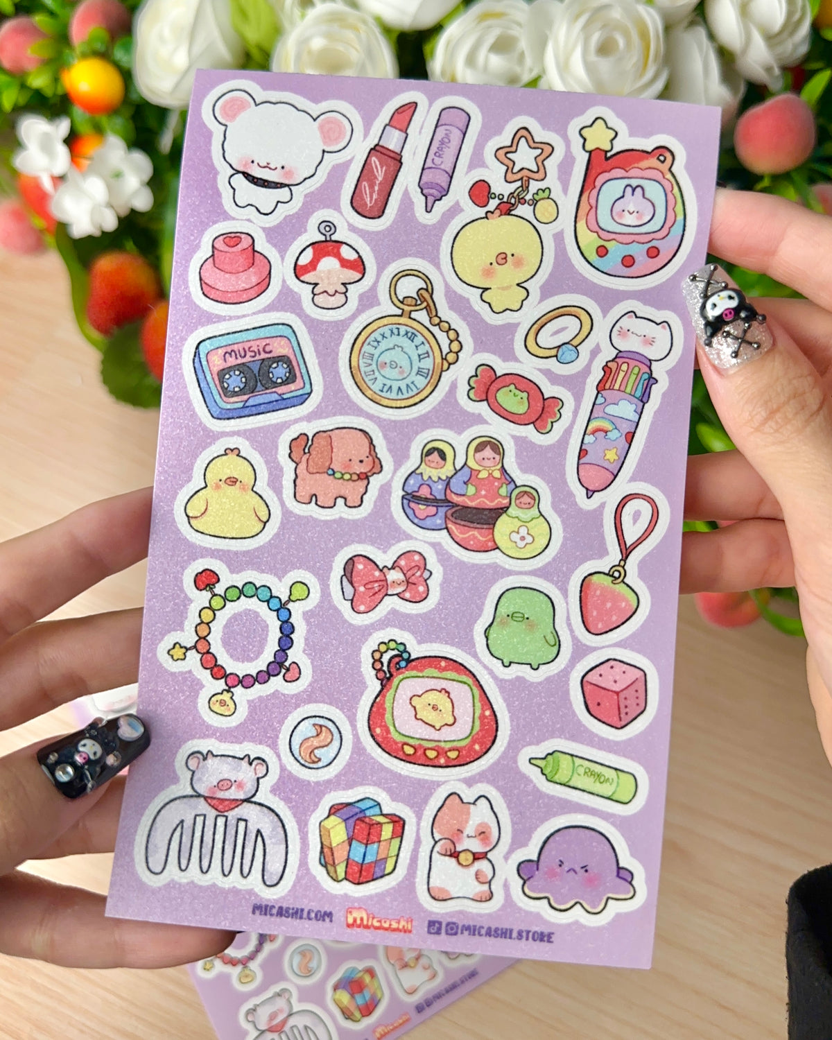 Trinkets Vinyl Sticker sheet