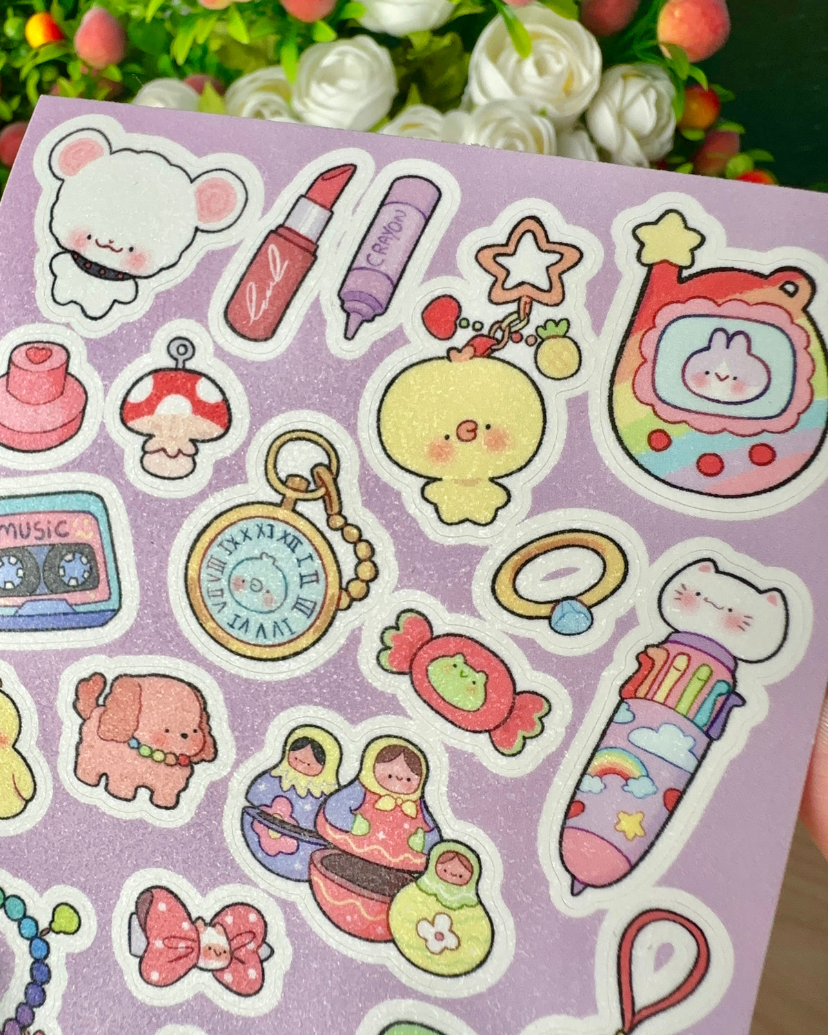 Trinkets Vinyl Sticker sheet