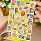Pipa Snacks Vinyl Sticker sheet