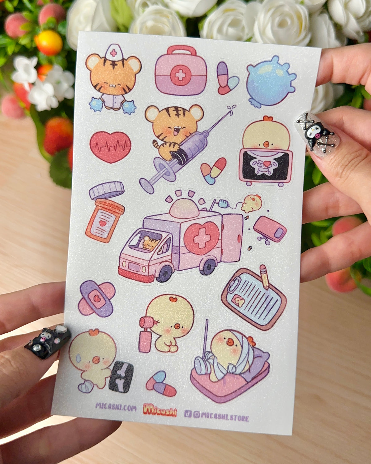 Nursing 🚑 Vinyl Sticker sheet