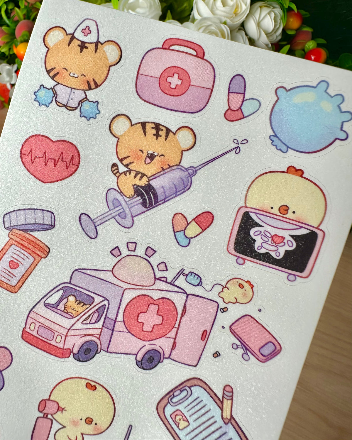 Nursing 🚑 Vinyl Sticker sheet
