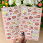 Bakery Pipa Vinyl Sticker sheet