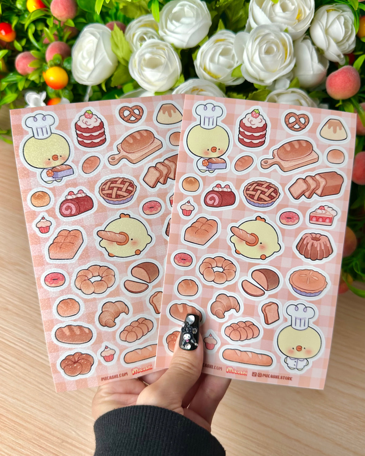 Bakery Pipa Vinyl Sticker sheet
