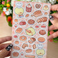 Bakery Pipa Vinyl Sticker sheet
