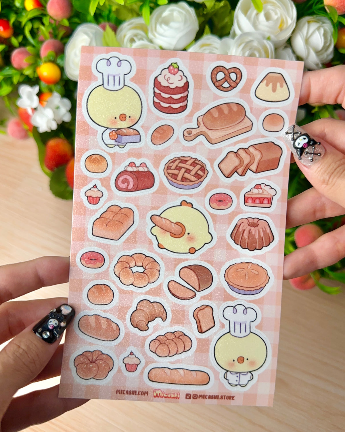 Bakery Pipa Vinyl Sticker sheet