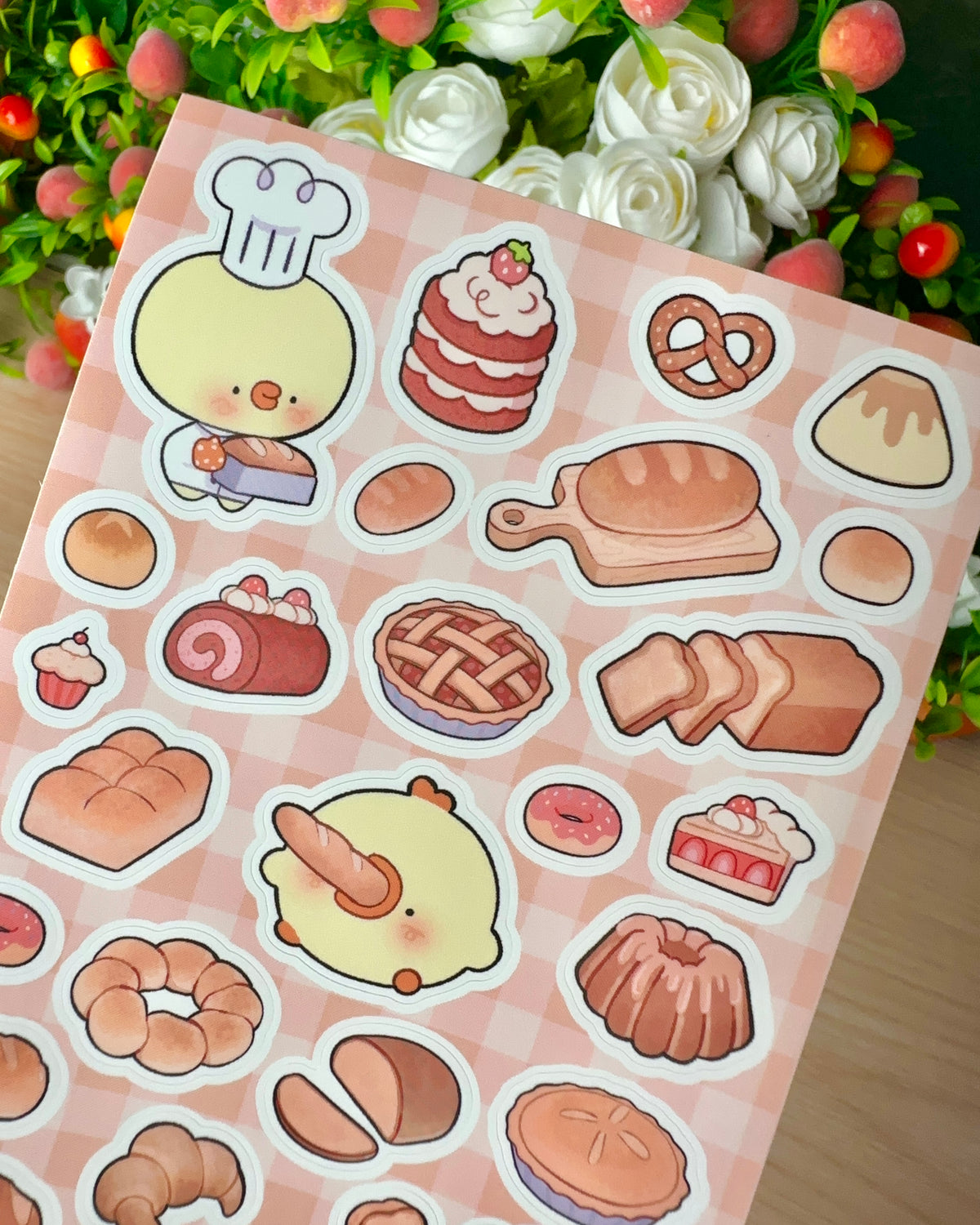 Bakery Pipa Vinyl Sticker sheet