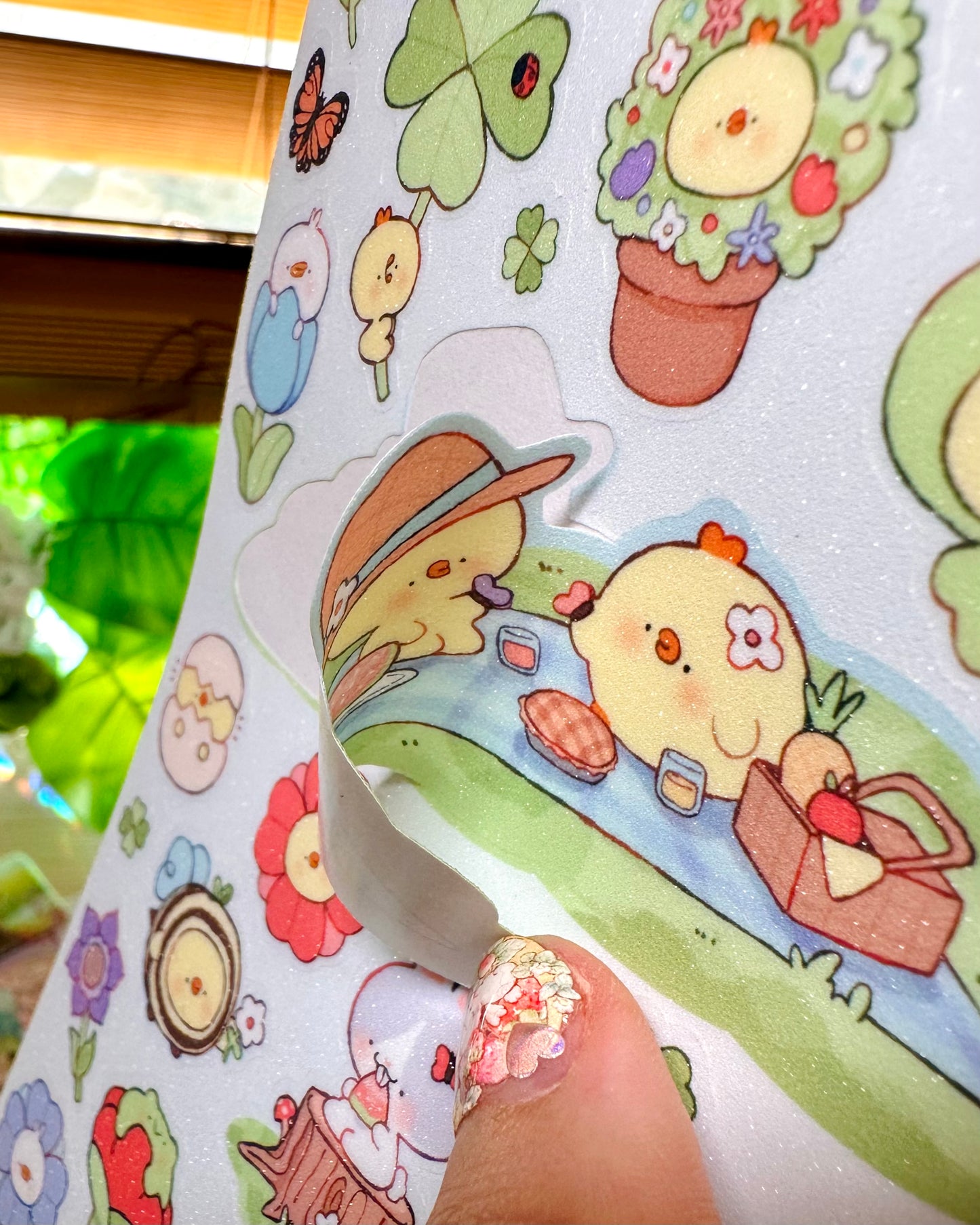 Spring Pals 🌼 Vinyl Sticker Sheet 🐝