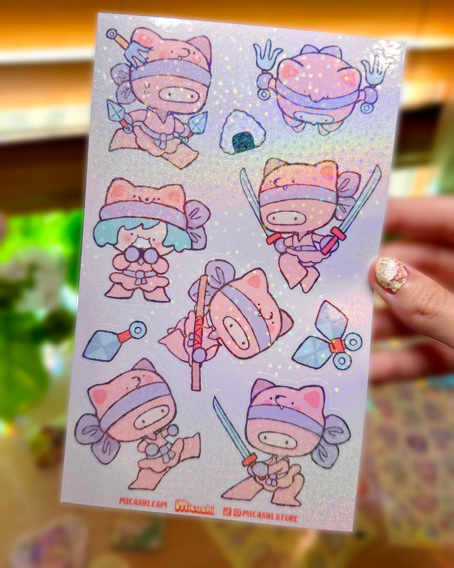 Chibi Ninjas 🥷 Vinyl Sticker Sheets !