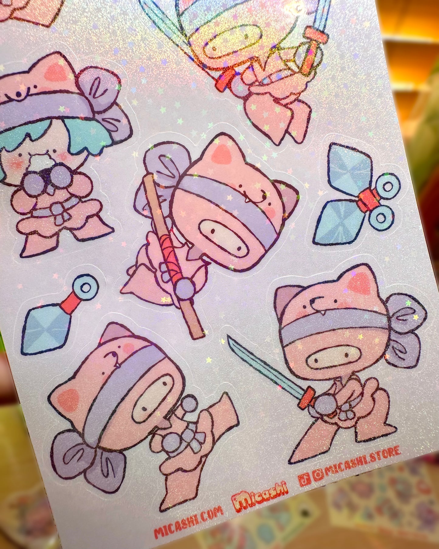 Chibi Ninjas 🥷 Vinyl Sticker Sheets !