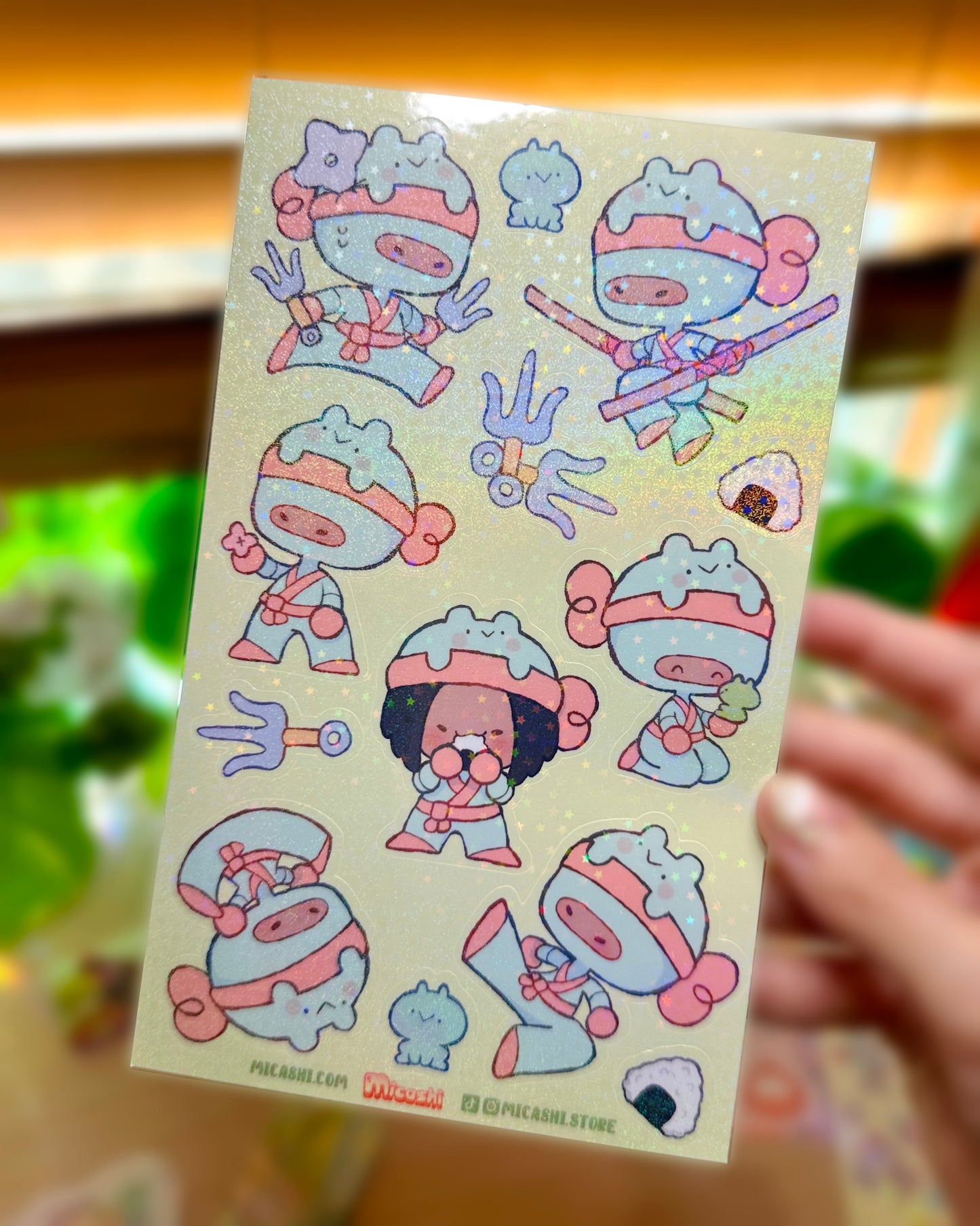 Chibi Ninjas 🥷 Vinyl Sticker Sheets !