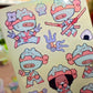 Chibi Ninjas 🥷 Vinyl Sticker Sheets !