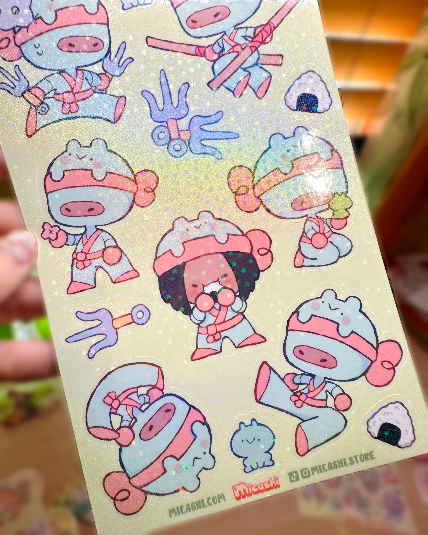Chibi Ninjas 🥷 Vinyl Sticker Sheets !