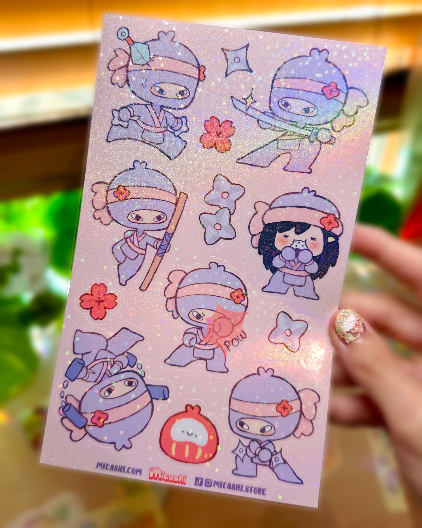 Chibi Ninjas 🥷 Vinyl Sticker Sheets !