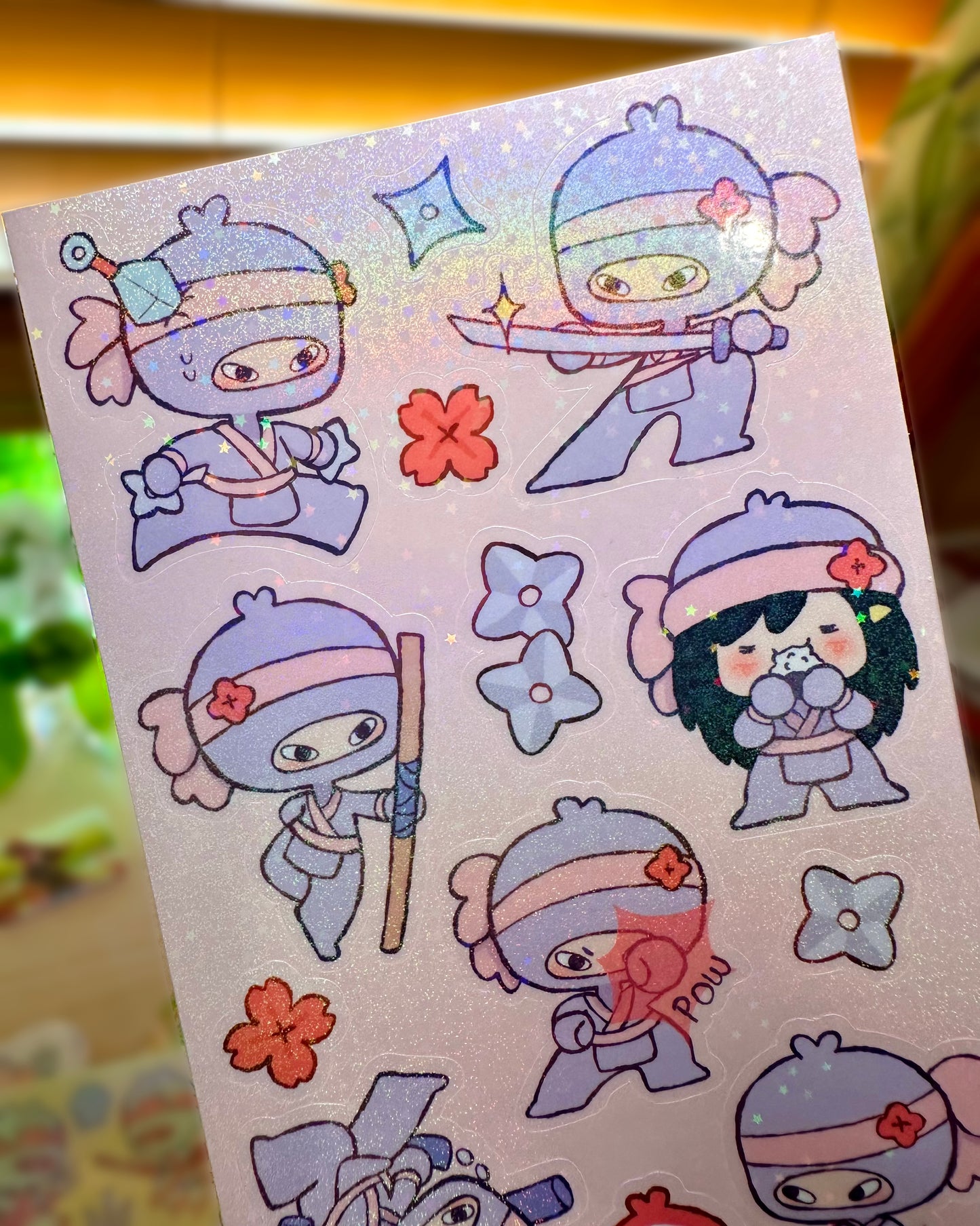 Chibi Ninjas 🥷 Vinyl Sticker Sheets !