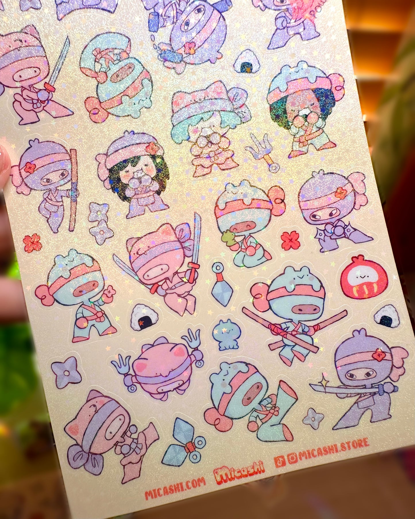 Chibi Ninjas 🥷 Vinyl Sticker Sheets !