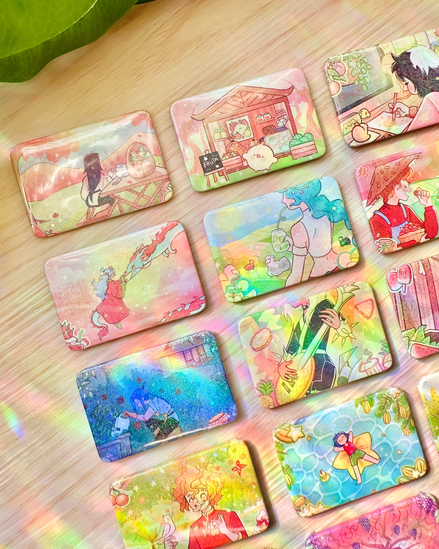 Fruits Magnets and Button Pins !