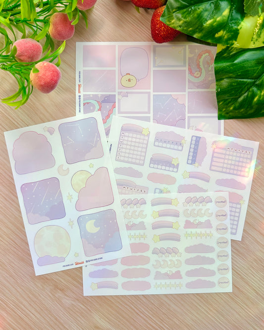 Dreamy Heaven Writable Vinyl Sticker Sheets!