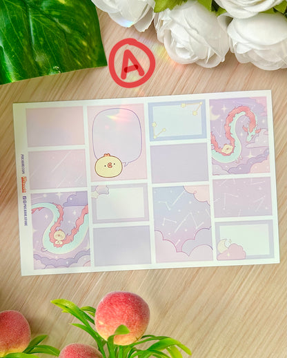 Dreamy Heaven Writable Vinyl Sticker Sheets!