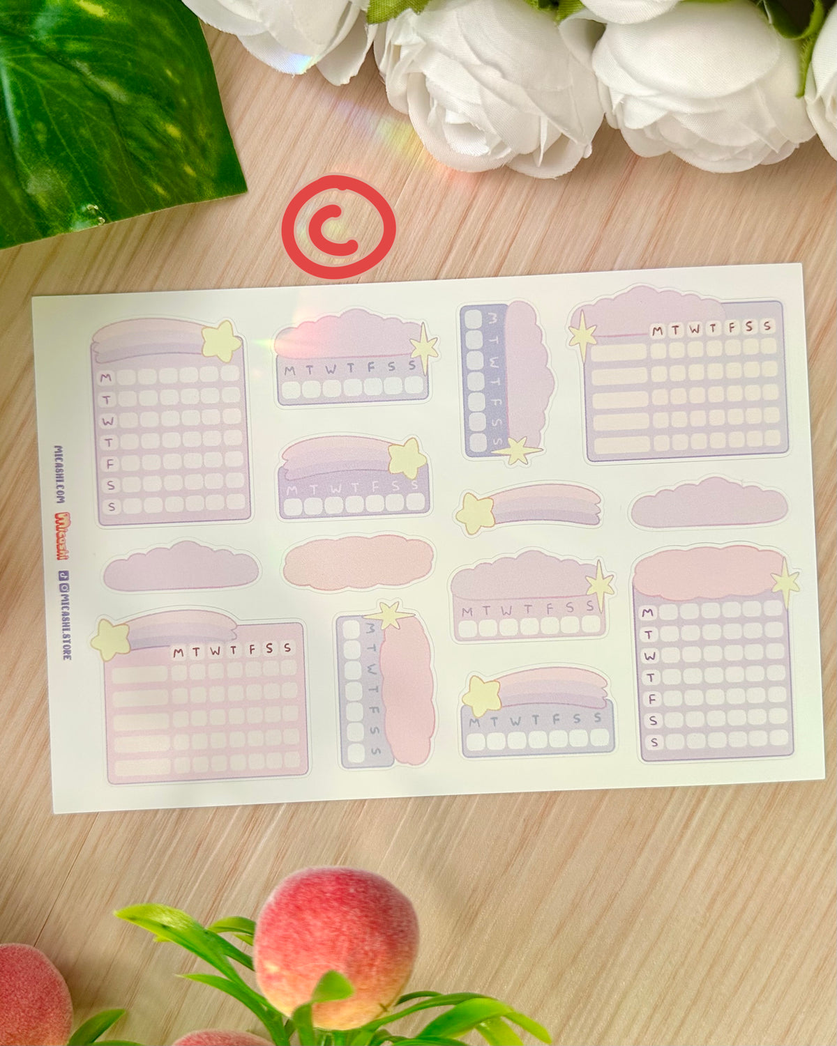 Dreamy Heaven Writable Vinyl Sticker Sheets!