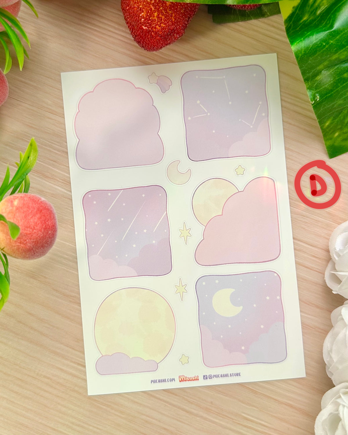Dreamy Heaven Writable Vinyl Sticker Sheets!