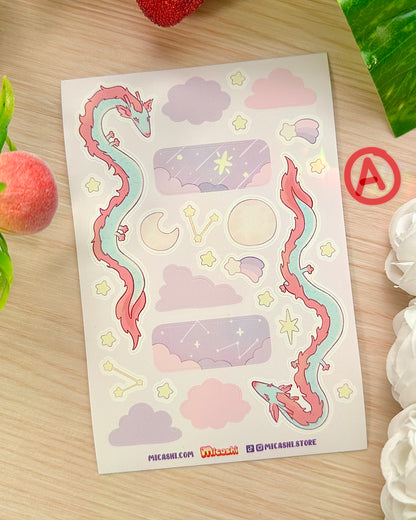 Dreamy sky Vinyl Sticker Sheets!
