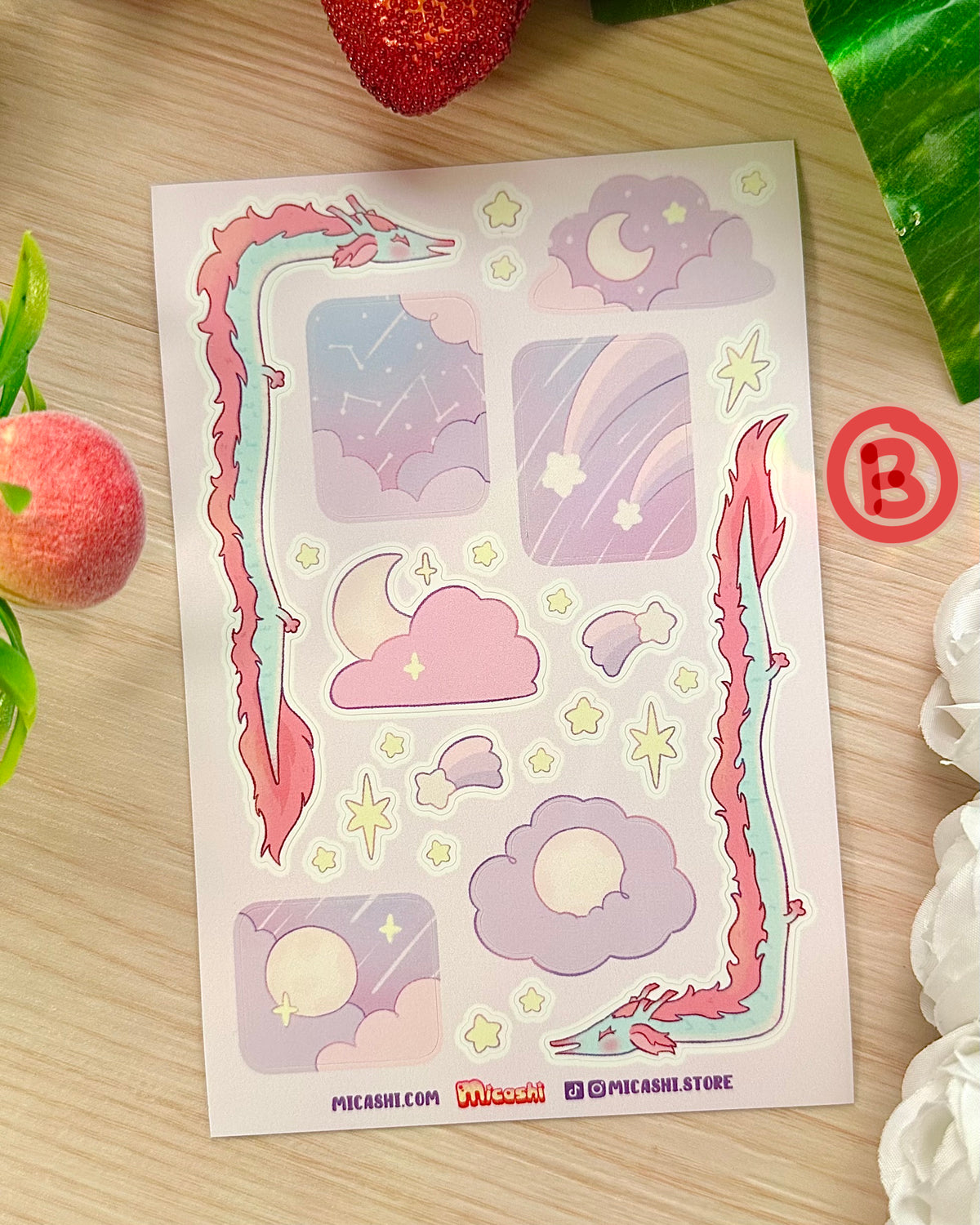 Dreamy sky Vinyl Sticker Sheets!