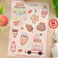 Ice Cream Vinyl Sticker Sheets!