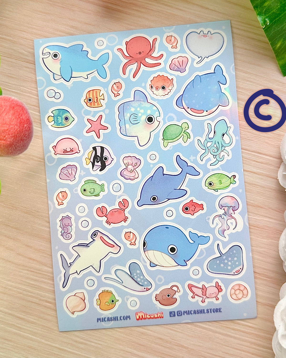 Ocean Vinyl Sticker Sheets!
