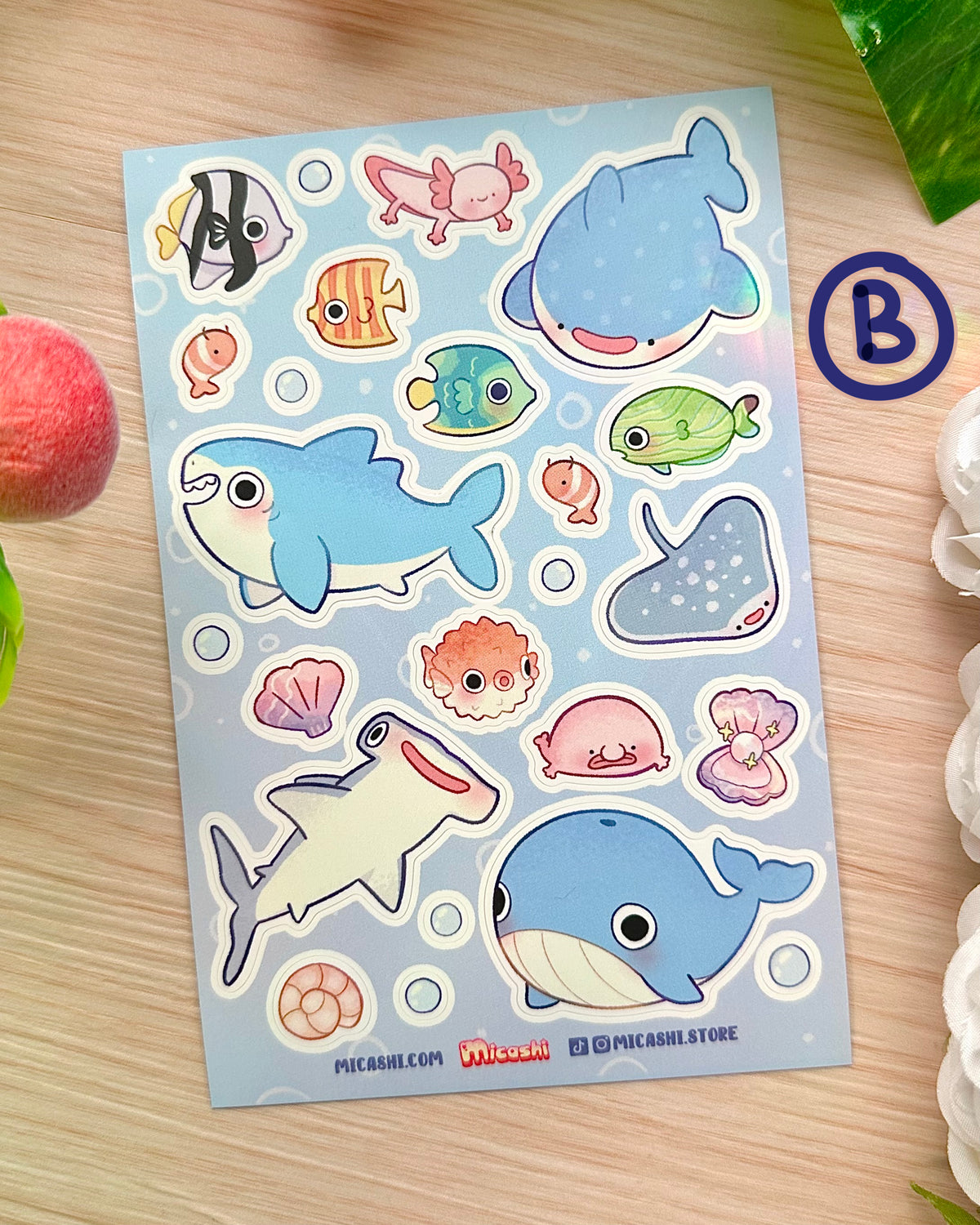 Ocean Vinyl Sticker Sheets!