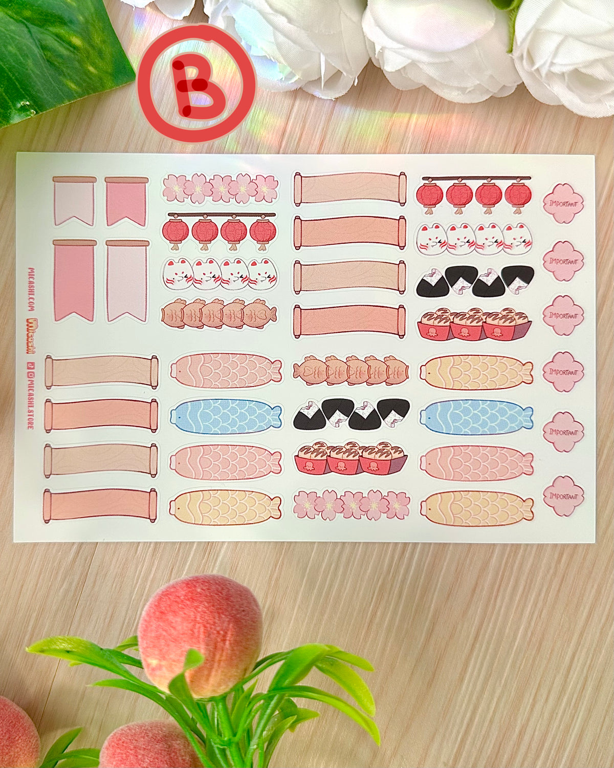 Festival Writable Vinyl Sticker Sheets!